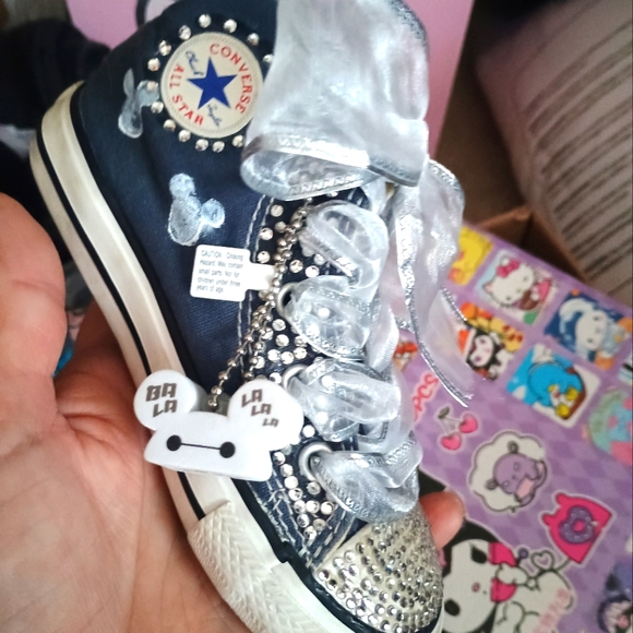 Toddler Disney’s BayMax Embellished Bling Converse - Picture 3 of 9
